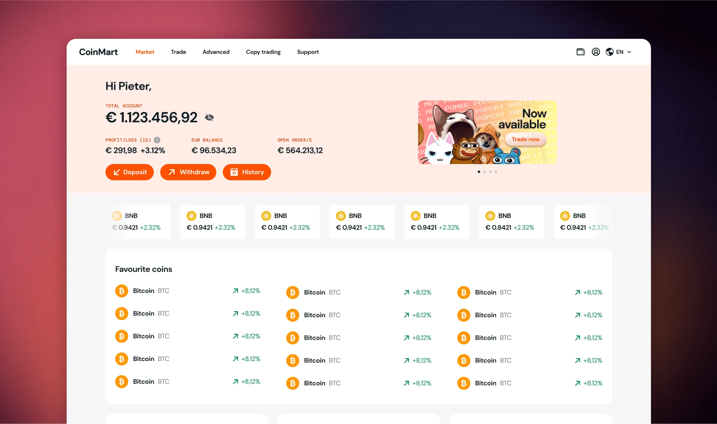 CoinMart – screen 6